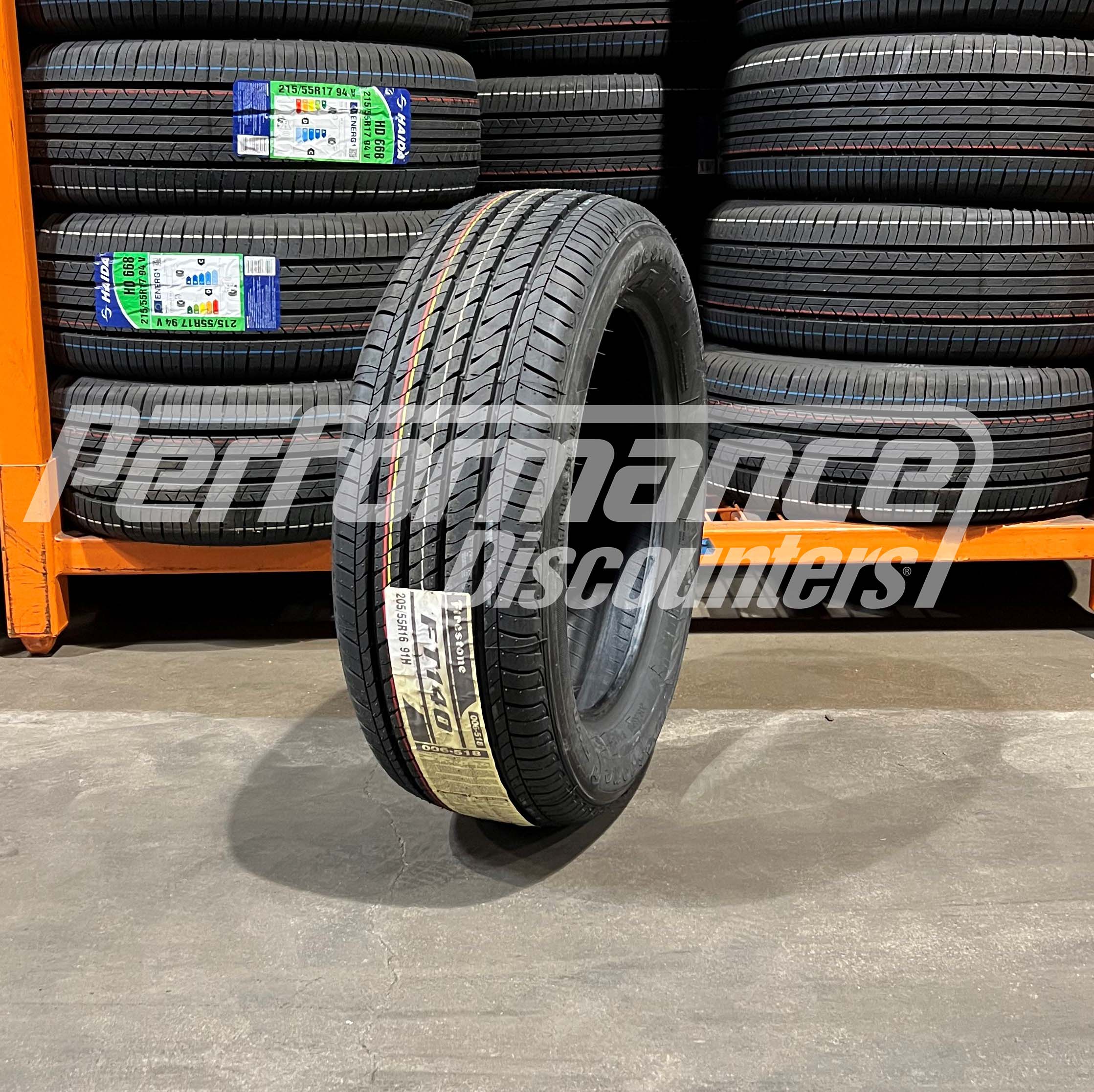 Firestone FT140 Tire 205/55R16 91H BW 2055516