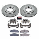 PowerStop OE Stock Replacement Low-Dust Ceramic Brake Pad, Rotor and Caliper Kit