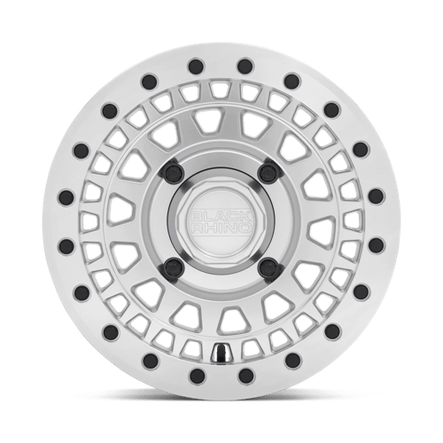 14X7 Black Rhino Powersports Parker UTV Beadlock Silver 4X156 ET51 Wheel