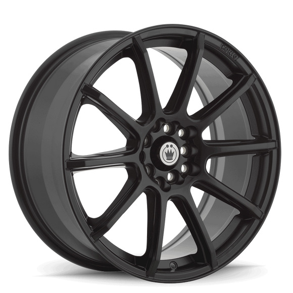18x8 Konig Control Matte Black 5x110 5x115 ET40 Wheel Rim