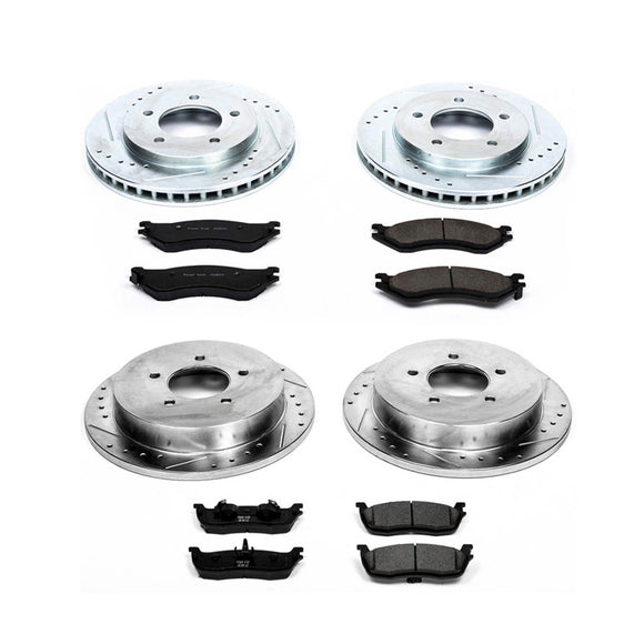 PowerStop Z23 Daily Driver Carbon-Fiber Ceramic Brake Pad and Drilled & Slotted