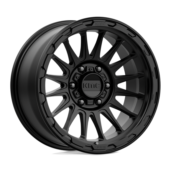 18X9 KMC KM542 Impact Satin Black 6X139.7 ET0 wheel/rim