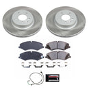 PowerStop Semi-Coated Rotor and Low-Dust Ceramic Brake Pad Kit