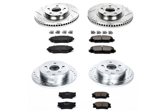 PowerStop Z23 Daily Driver Carbon-Fiber Ceramic Brake Pad and Drilled & Slotted