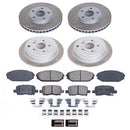 PowerStop Semi-Coated Rotor and Low-Dust Ceramic Brake Pad Kit
