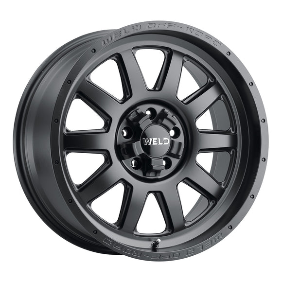 20x9 WELD Off-Road Stealth Satin Black 5x114.3 5x127 ET0 CB78.1 Wheel Rim