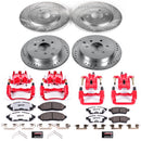 PowerStop Z36 Truck and SUV Ceramic Brake Pad, Drilled & Slotted Rotor, and Cali