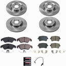 PowerStop OE Stock Replacement Low-Dust Ceramic Brake Pad and Rotor Kit