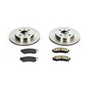 PowerStop OE Stock Replacement Low-Dust Ceramic Brake Pad and Rotor Kit