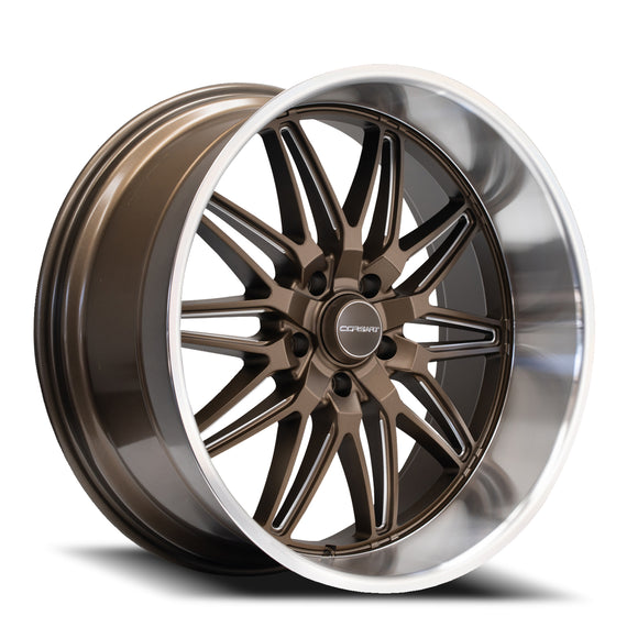 22x10.5 Corsart Alcatraz Matte Bronze Milled 5x127 5x5 ET0 Wheel