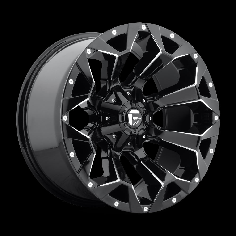 20X9 Fuel D576 Assault Gloss Black Milled 8X180 ET1 wheel/rim