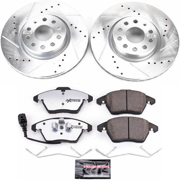 PowerStop Z26 Street Performance Ceramic Brake Pad and Drilled & Slotted Rotor K
