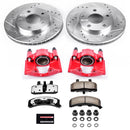 PowerStop Z36 Truck and SUV Ceramic Brake Pad, Drilled & Slotted Rotor, and Cali