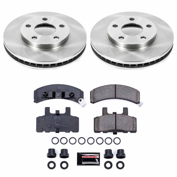 PowerStop OE Stock Replacement Low-Dust Ceramic Brake Pad and Rotor Kit