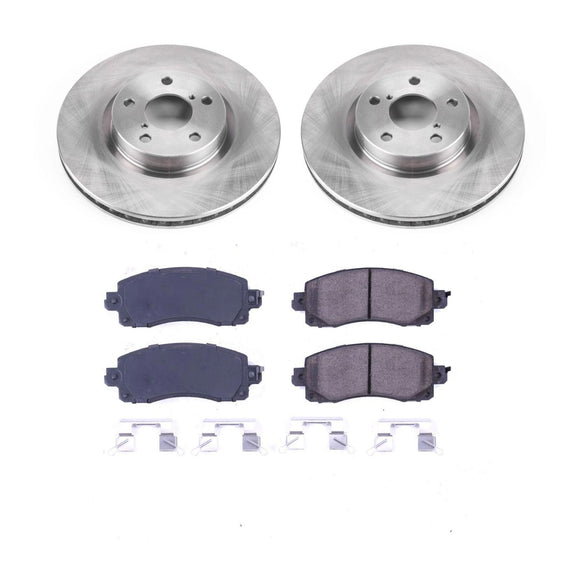 PowerStop OE Stock Replacement Low-Dust Ceramic Brake Pad and Rotor Kit