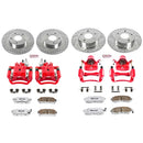 PowerStop Z26 Street Performance Ceramic Brake Pad, Drilled Slotted Rotor, and C