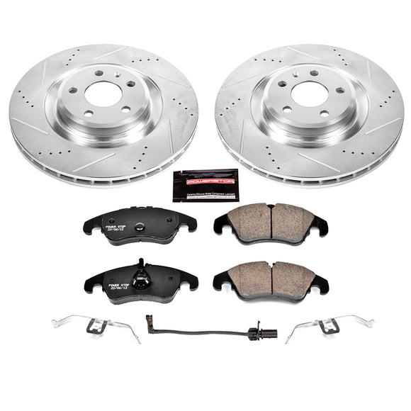 PowerStop Z23 Daily Driver Carbon-Fiber Ceramic Brake Pad and Drilled & Slotted