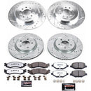 PowerStop Z36 Carbon-Fiber Ceramic Brake Pad with Drilled and Slotted Rotor Kit