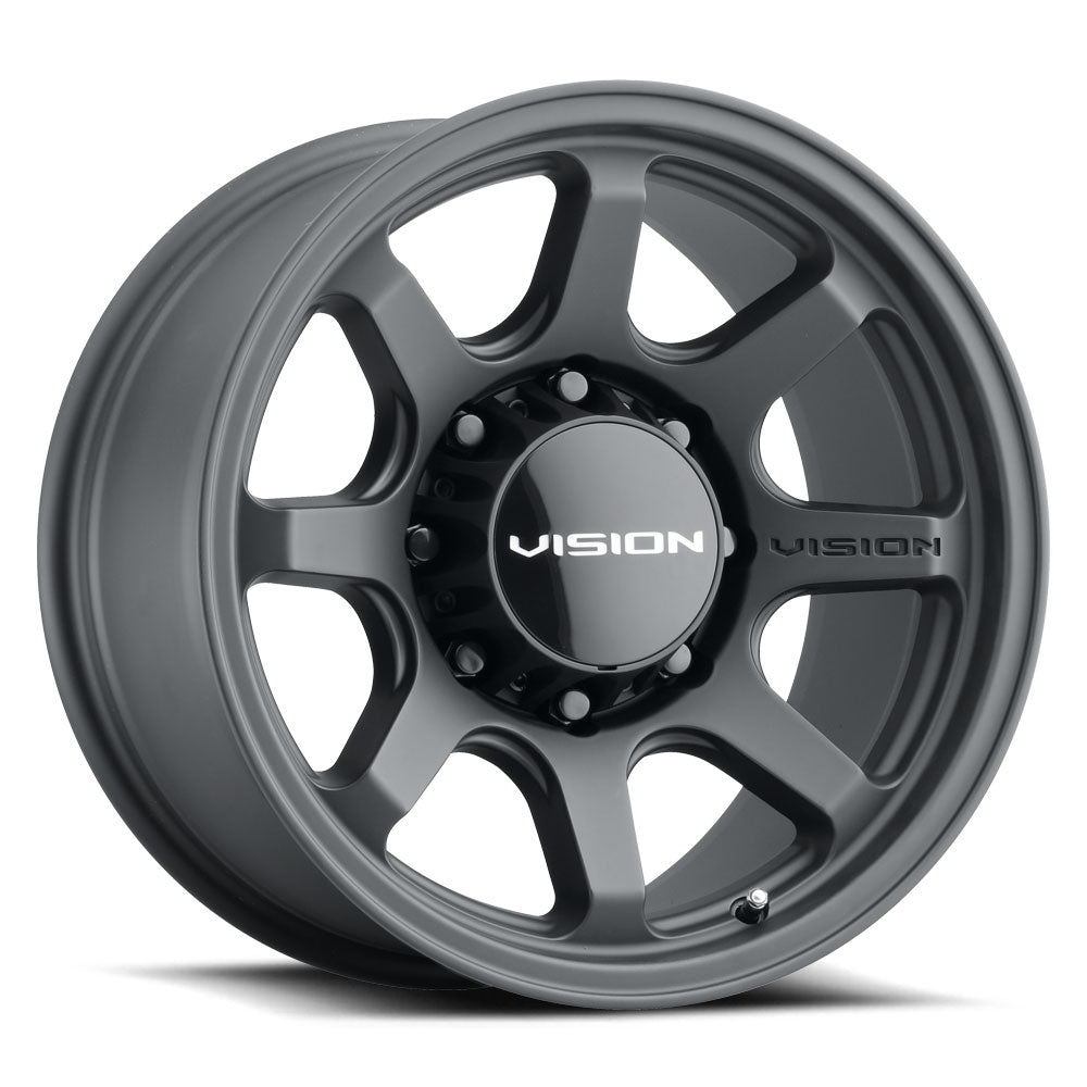 17x9 Vision 351 Flow Satin Black 8x170 ET0 Wheel Rim