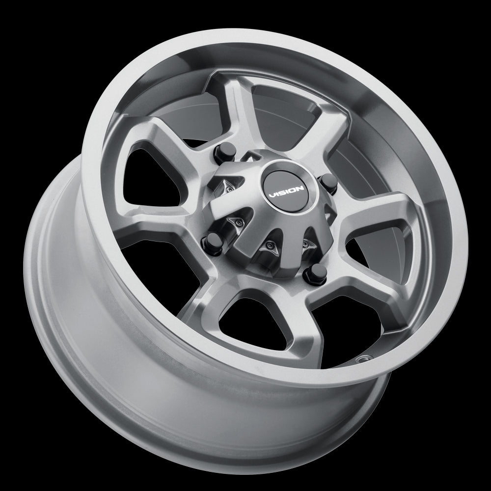 12x7 Vision 415 Bomb Gunmetal 4x156 ET2.5 Wheel Rim - 0