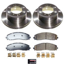 PowerStop OE Stock Replacement Low-Dust Ceramic Brake Pad and Rotor Kit