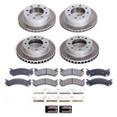 PowerStop Semi-Coated Rotor and Low-Dust Ceramic Brake Pad Kit
