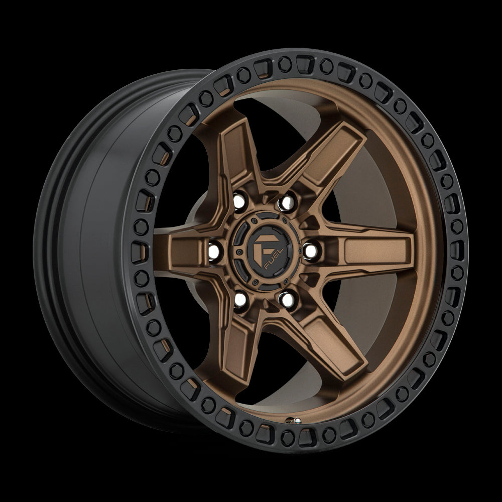 17X9 Fuel D699 KICKER Matte Bronze Black Bead Ring 6X139.7 ET1 wheel/rim - 0