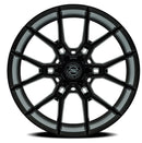 24x10 Select Precision Alloys ALPINE Satin Black Wheel 6x139.7 ET25 CB106.1