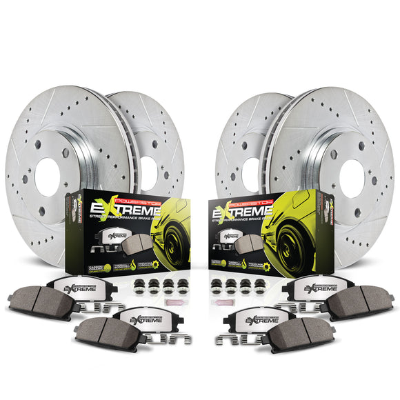 PowerStop Z26 Street Performance Ceramic Brake Pad and Drilled & Slotted Rotor K