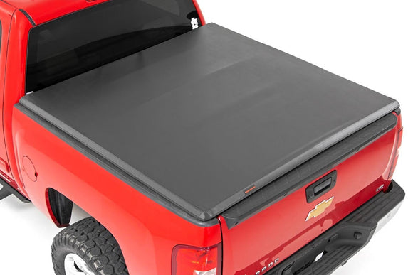 Rough Country Soft Tri-Fold Bed Cover 5'9" Bed Chevy GMC 1500 07-13