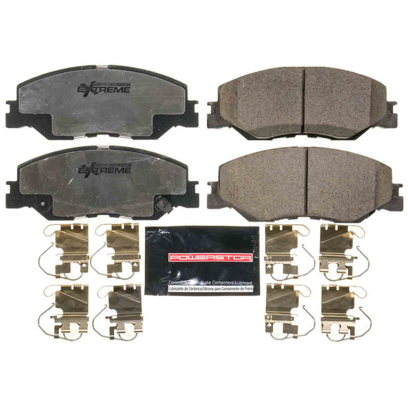 PowerStop Z26 Street Performance Carbon-Fiber Ceramic Brake Pads With Hardware