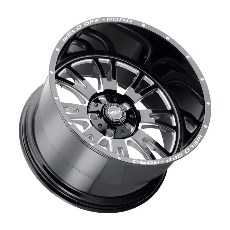 20x12 WELD Off-Road Slingblade Gloss Black Milled 8x180 ET-44 Wheel Rim - 0