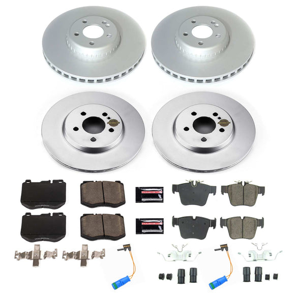 PowerStop Genuine Geomet Coated Rotor and Carbon-Fiber Ceramic Brake Pad Kit