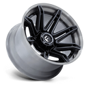 24x12 Fuel Off-Road FC401 BRAWL Gloss Black With Brushed Gray Tint Face & Lip 6x