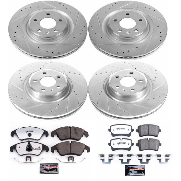 PowerStop Z26 Street Performance Ceramic Brake Pad and Drilled & Slotted Rotor K
