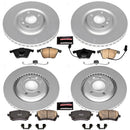 PowerStop Genuine Geomet Coated Rotor and Carbon-Fiber Ceramic Brake Pad Kit