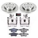 PowerStop OE Stock Replacement Low-Dust Ceramic Brake Pad, Rotor and Caliper Kit