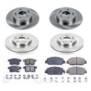 PowerStop OE Stock Replacement Low-Dust Ceramic Brake Pad and Rotor Kit