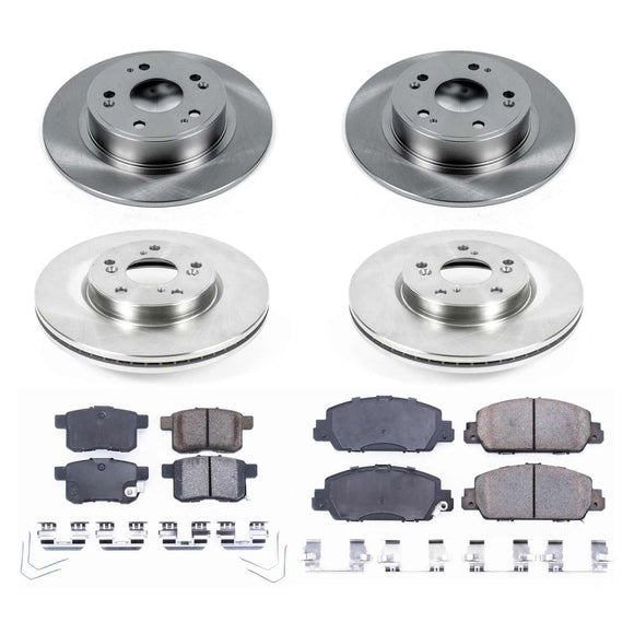 PowerStop OE Stock Replacement Low-Dust Ceramic Brake Pad and Rotor Kit