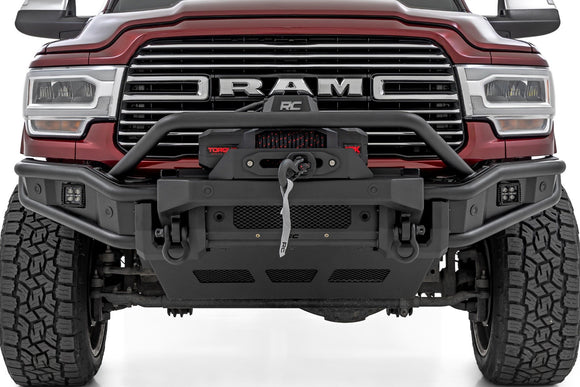 Rough Country Front Bumper - Tubular -Winch Mount