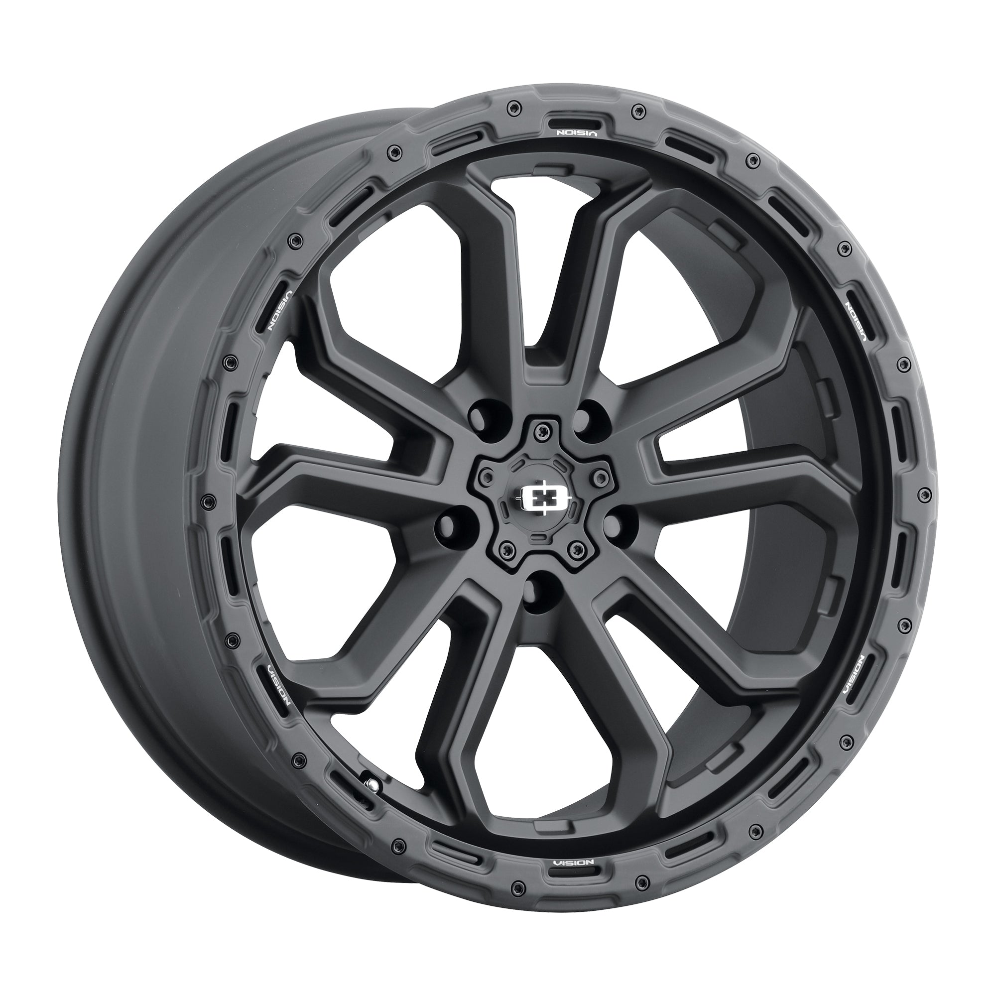 18x9 Vision 405 Korupt Satin Black 6x120 ET12 Wheel Rim