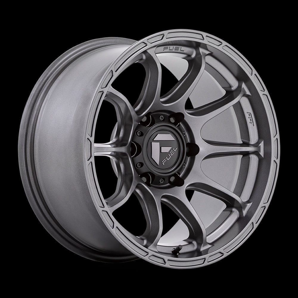 17X9 Fuel D793 Variant Matte Gunmetal 6X139.7 ET-12 wheel/rim