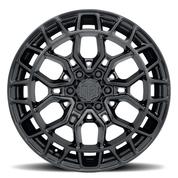 22x9.5 MTX Phantom 6 Gloss Black 6x135 ET20 CB87.1 Wheel
