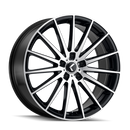 22x8.5 Kraze KR191 Stunna Black Machined 5x114.3 5x4.5 ET38 Wheel Rim