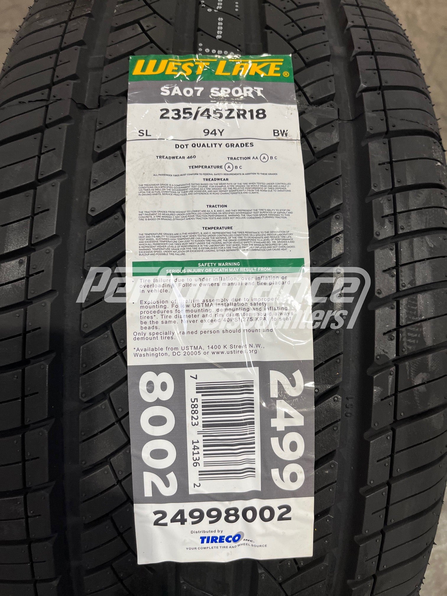 Westlake SA07 Tire(s) 235/45R18 235/45-18 45R R18 2354518