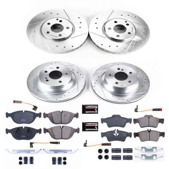 PowerStop Z23 Daily Driver Carbon-Fiber Ceramic Brake Pad and Drilled & Slotted