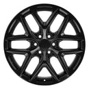 22" Replica CV62 fits Chevrolet Silverado 22 in. x 9 in. Gloss Black