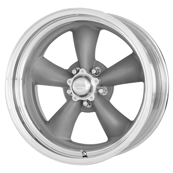 17x8 American Racing Classic Torq Thrust II 1 Pc Gray Wheel 5X120.7 17-8