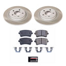 PowerStop Semi-Coated Rotor and Low-Dust Ceramic Brake Pad Kit