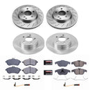 PowerStop OE Stock Replacement Low-Dust Ceramic Brake Pad and Rotor Kit